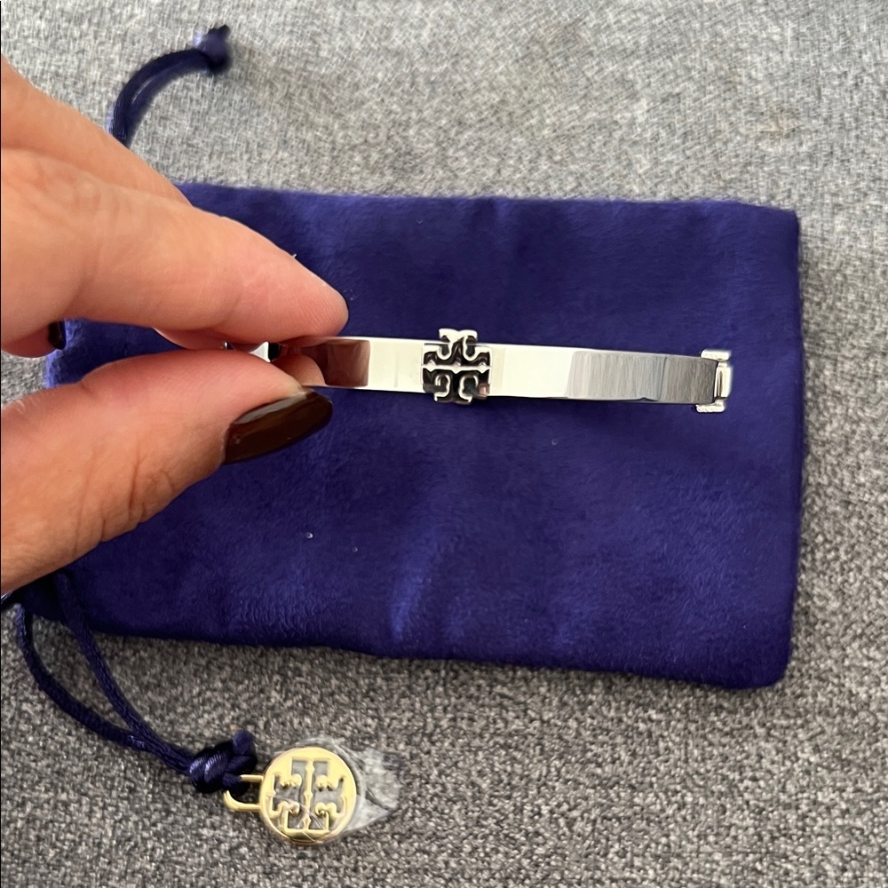 Tory Burch Silver Bangle
